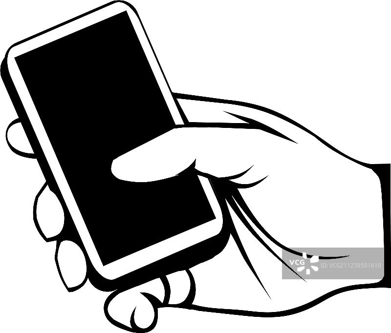 右手拿着手机图片素材