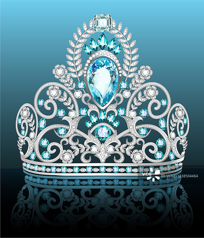 镶有宝石的女性头饰图片素材
