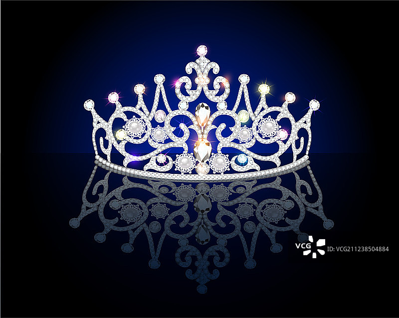 镶有宝石的女性头饰图片素材