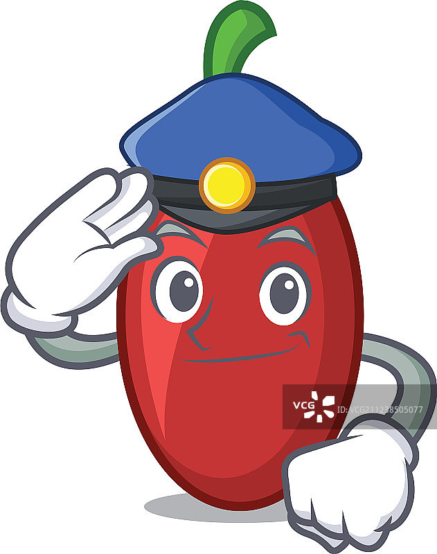 警察枸杞卡通人物图片素材