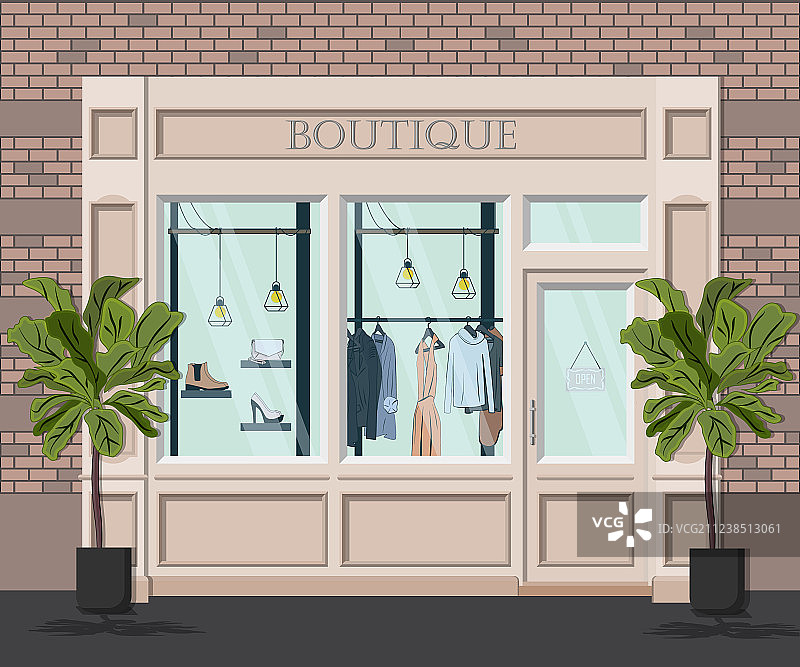 精品店面外观图图片素材