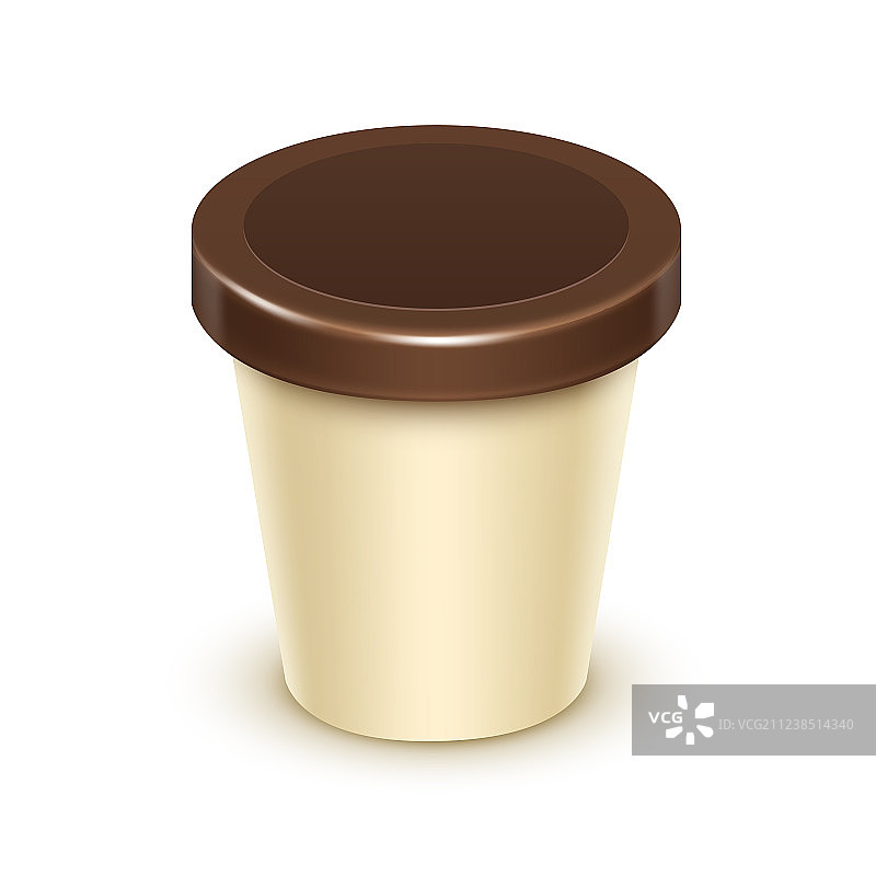 香草巧克力甜点酸奶桶图片素材