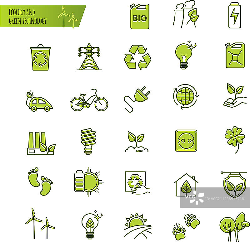 生态绿色科技有机细线图片素材