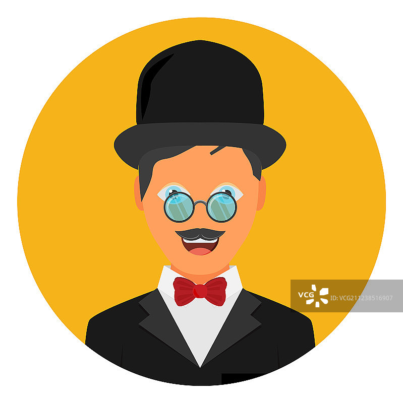 复古绅士肖像图片素材