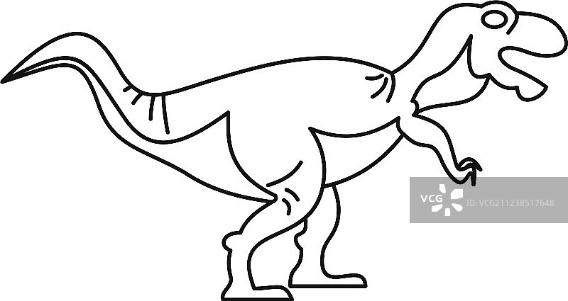 暴龙图标轮廓样式图片素材