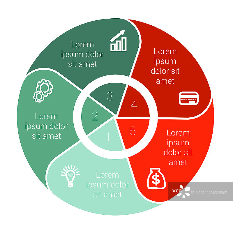 模板信息图饼图数据元素图片素材