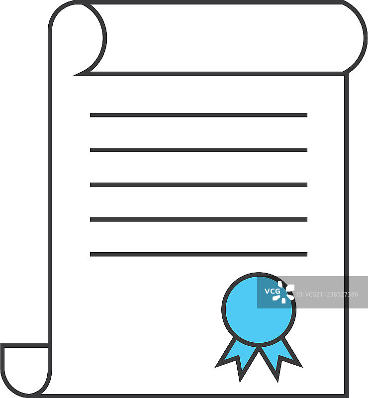 毕业文凭独立图标图片素材