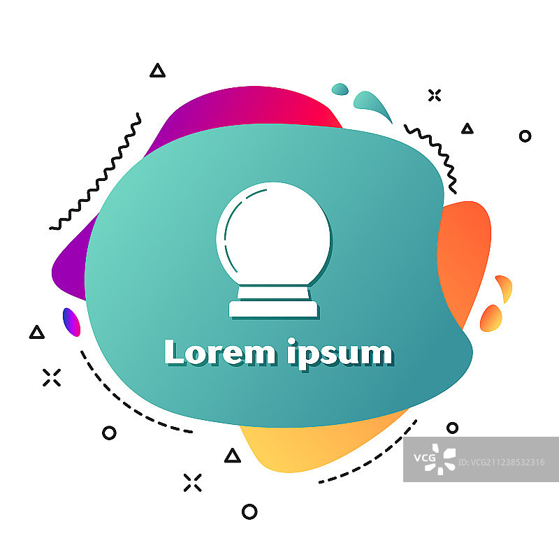 白色魔法球图标图片素材