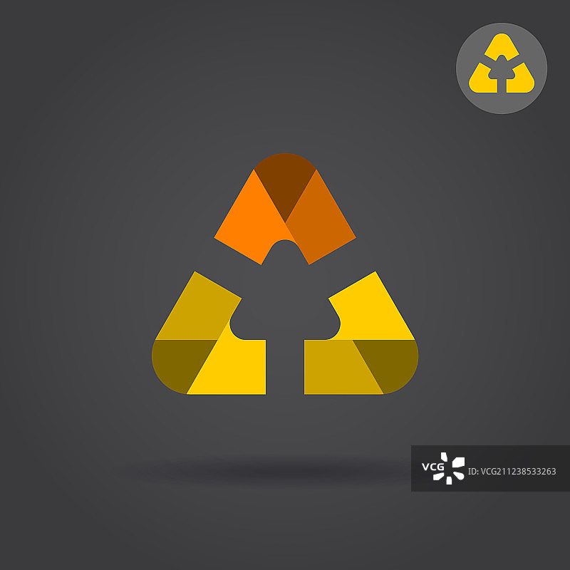 具有平滑圆边的德尔塔字母图标图片素材