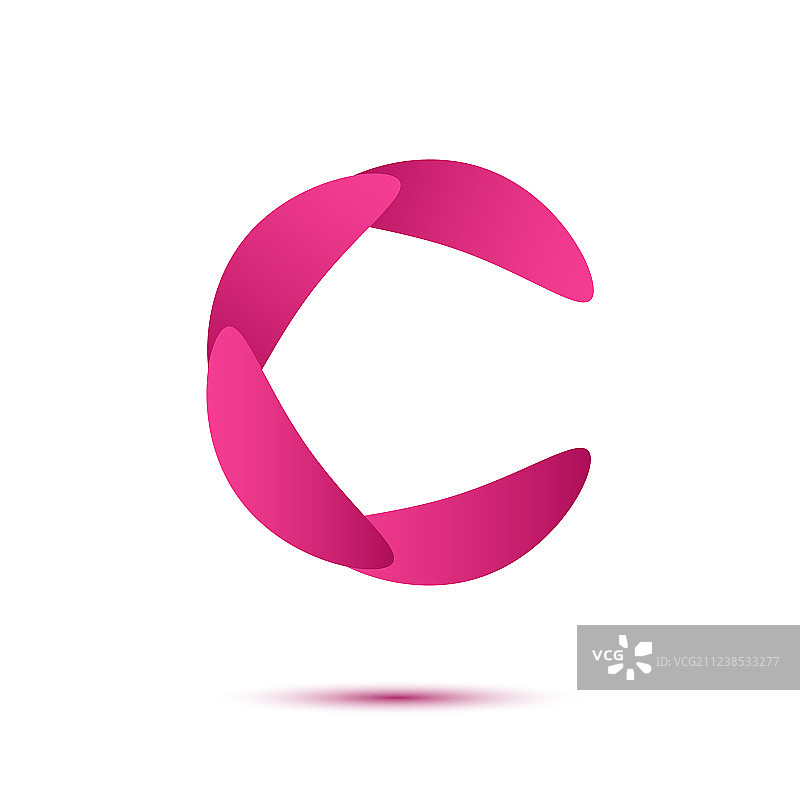 爪形字母C标志图片素材