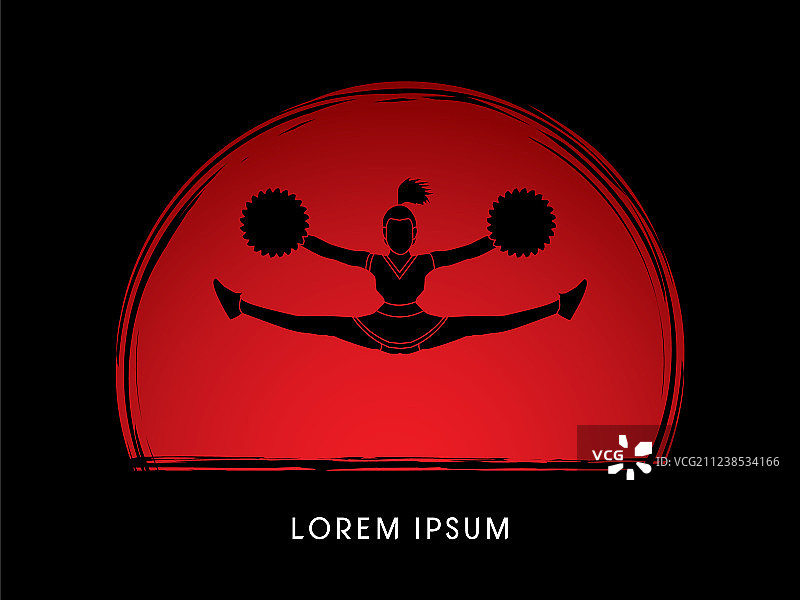 跳跃的啦啦队图片素材