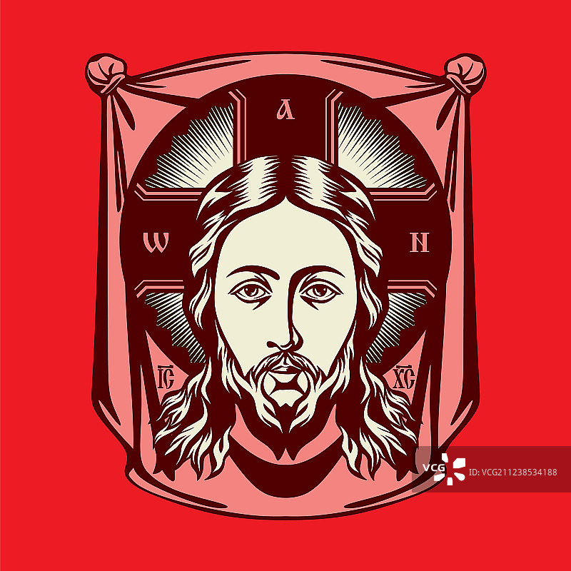 耶稣基督的面容图片素材