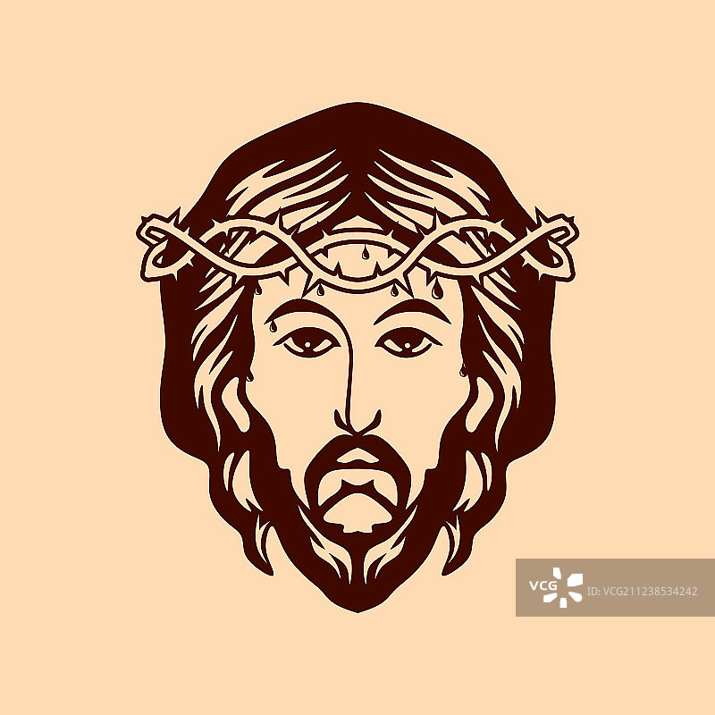 耶稣基督的面容图片素材