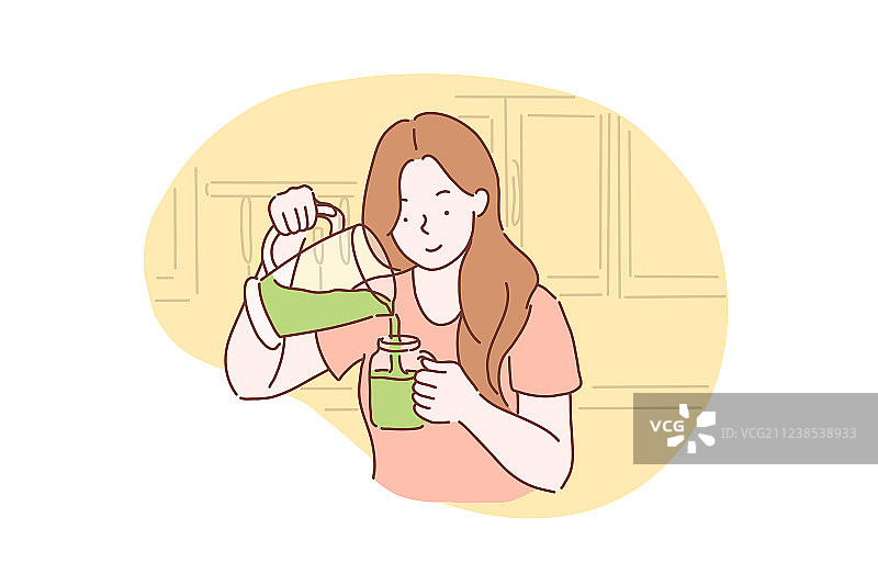 健康素食绿色概念图片素材