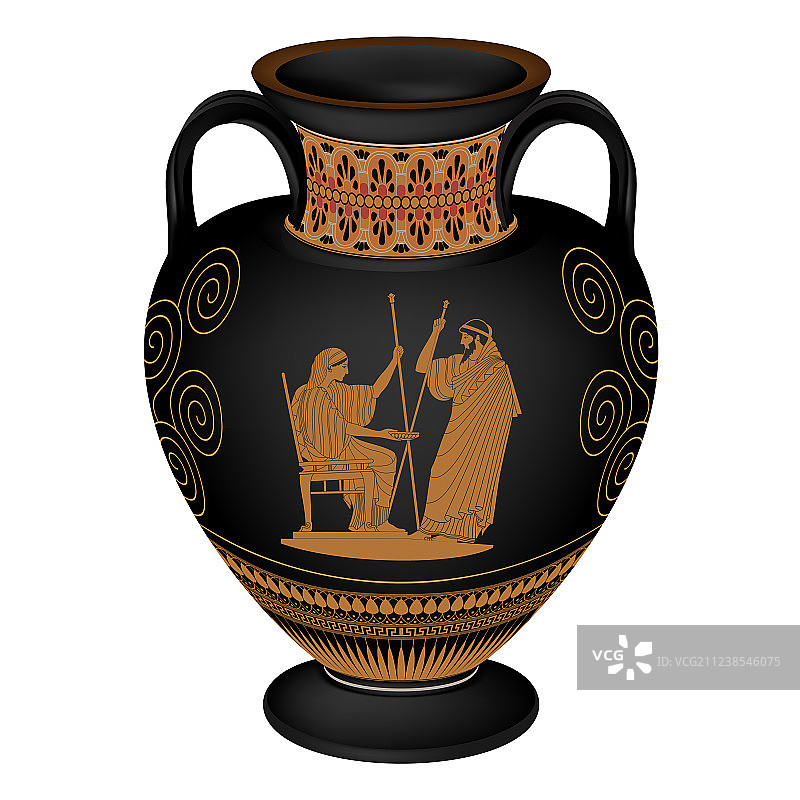 希腊花瓶图片素材