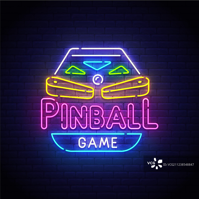 弹珠霓虹灯标志banner图片素材