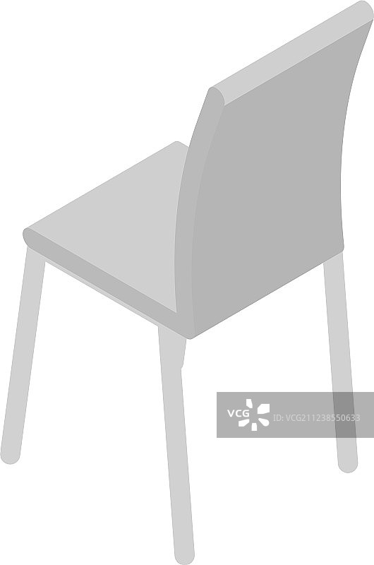 厨房椅子等距风格图标图片素材