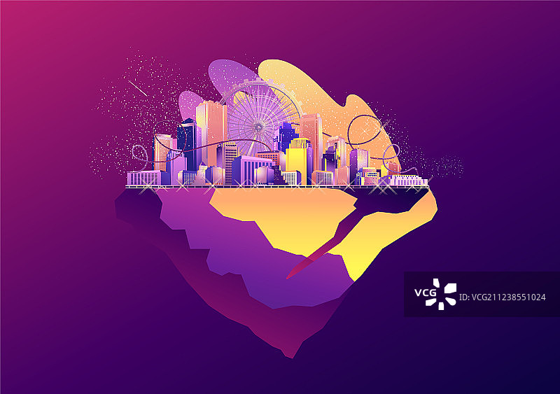抽象城市banner图片素材