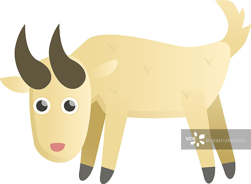 卡通山羊图标图片素材