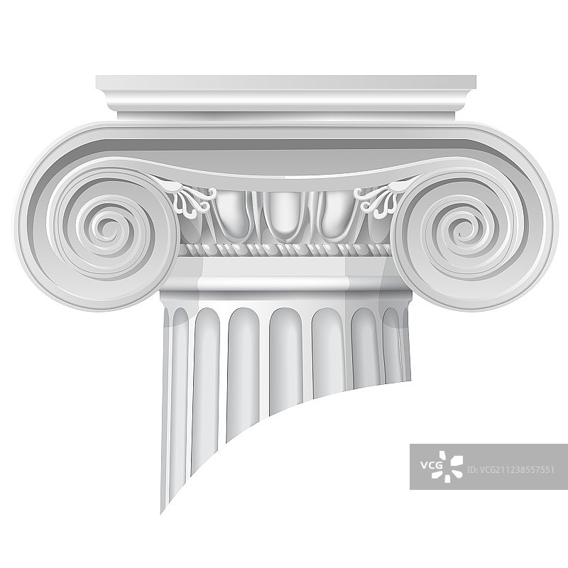 古典爱奥尼柱头图片素材