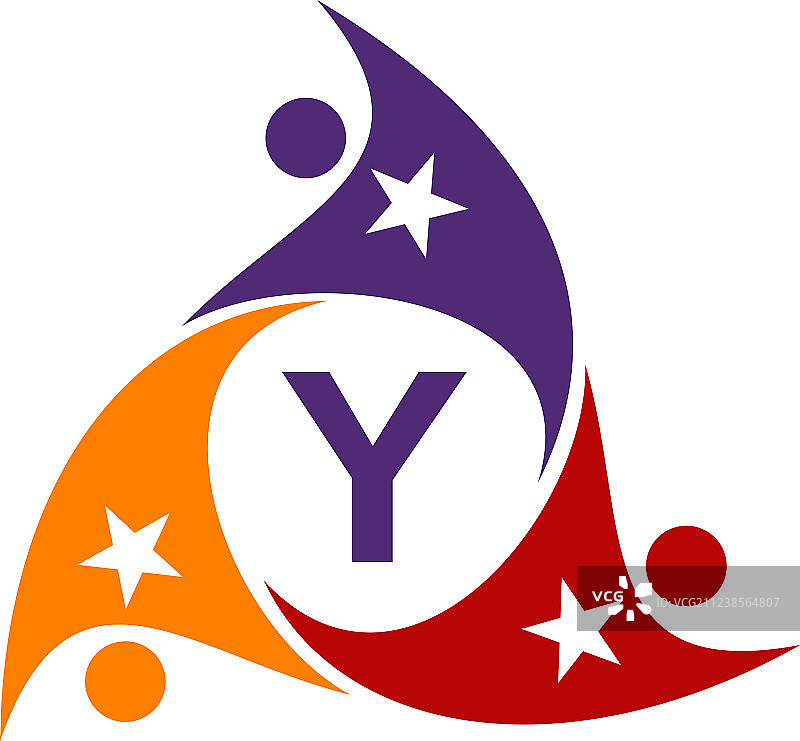 成功人生指导Y字标志图片素材