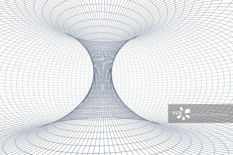 三维渲染，网状曲线空间洞图片素材