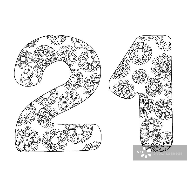 成人禅意涂色书第二十一册图片素材