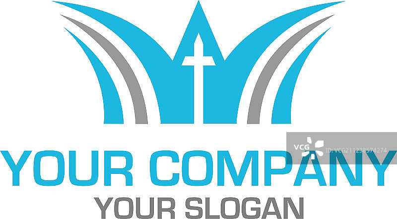 教堂道路标志设计图片素材