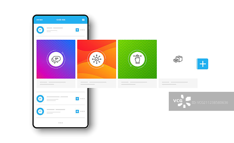 消息多任务手势与调查图片素材