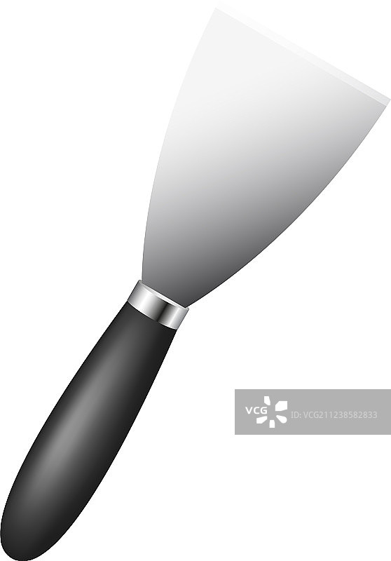 带黑色手柄的金属铲图片素材