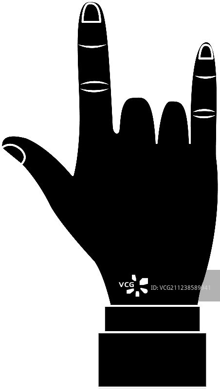 摇滚手势图标图片素材