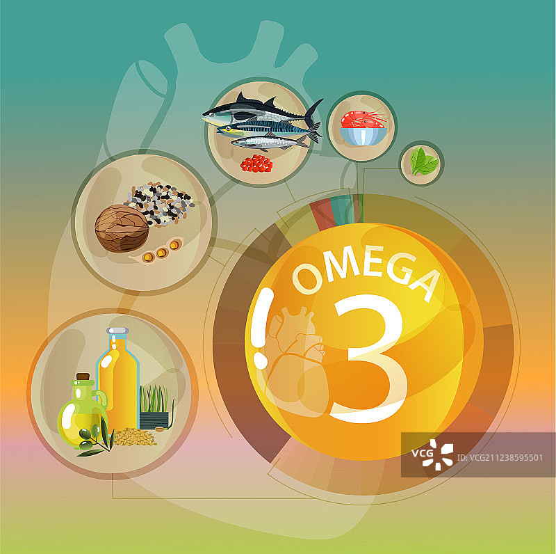 Omega 3图片素材