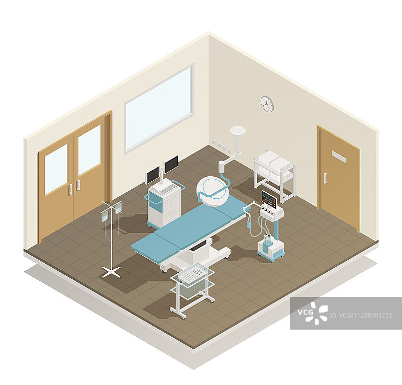 手术室设备2.5D组合图片素材