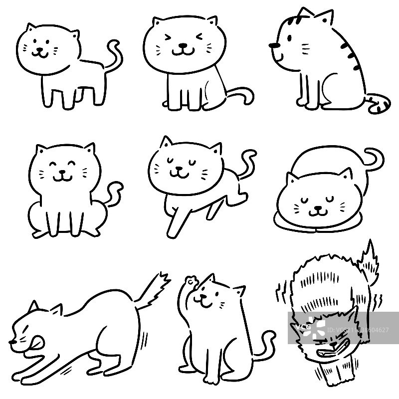 猫咪套装图片素材