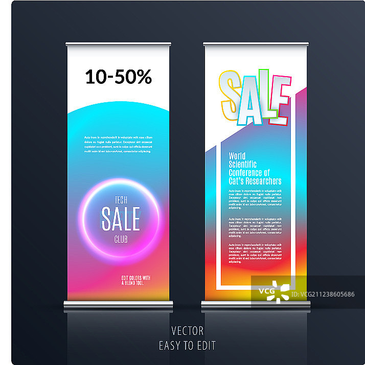 可卷起抽象商务促销banner图片素材