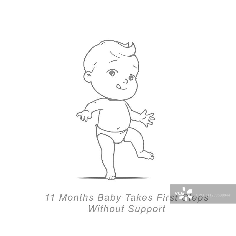 11个月大的婴儿发育图片素材