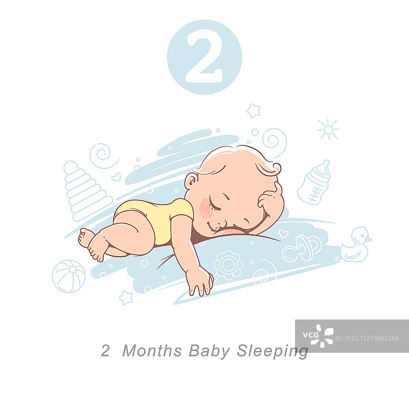 2个月大的宝宝图片素材