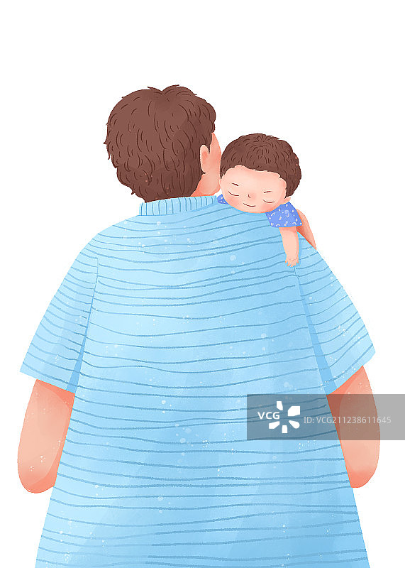 父亲节插画人物图素图片素材