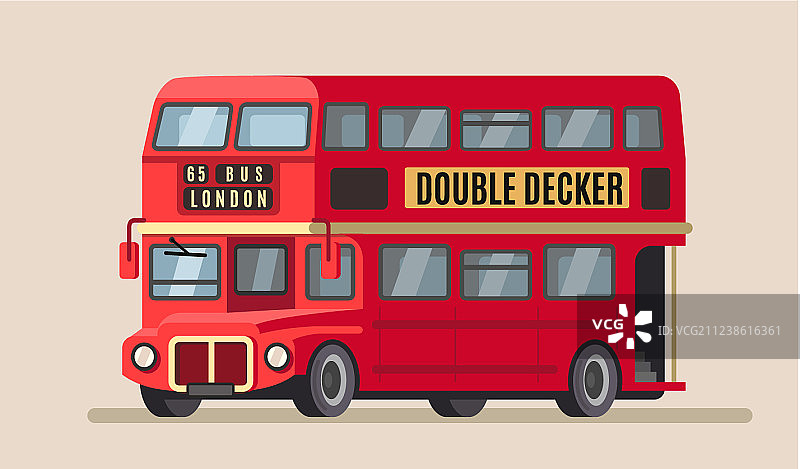 双层城市巴士图片素材