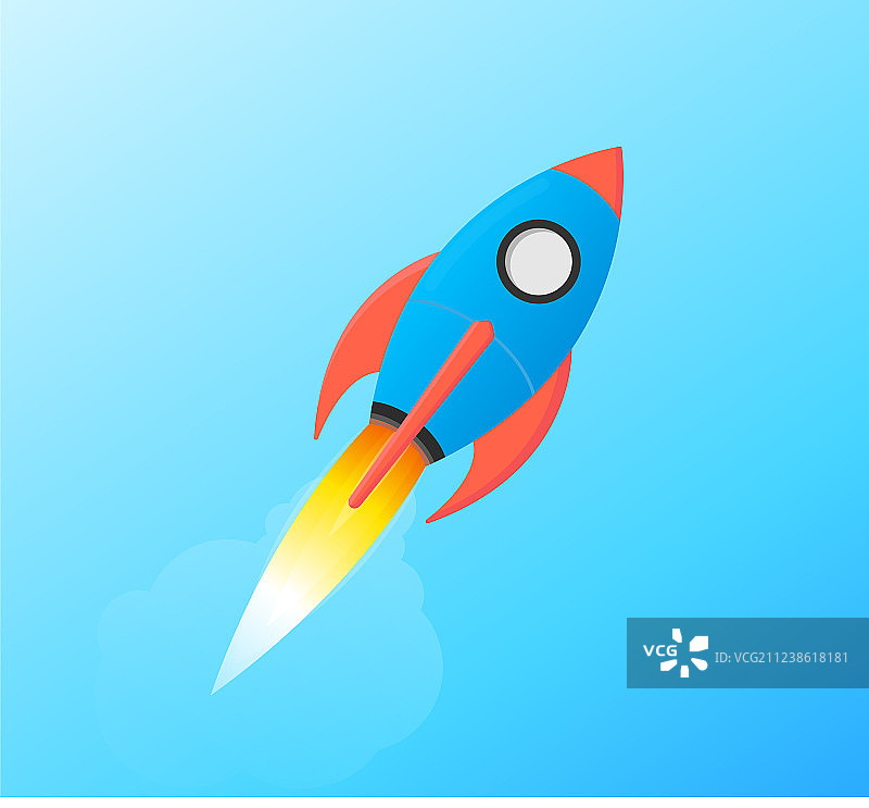 太空火箭发射升空图片素材