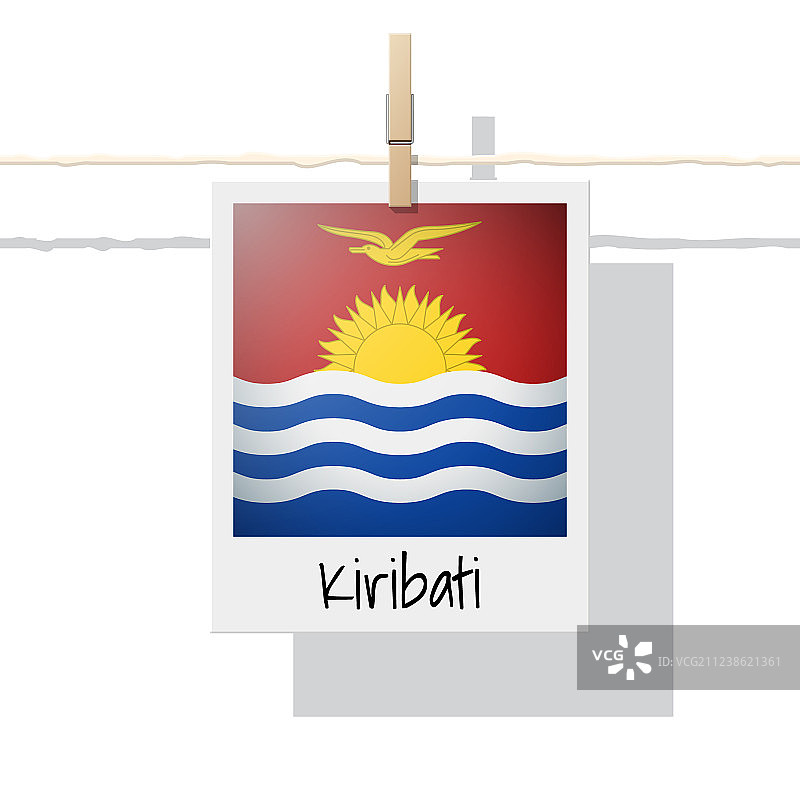 基里巴斯国旗照片图片素材