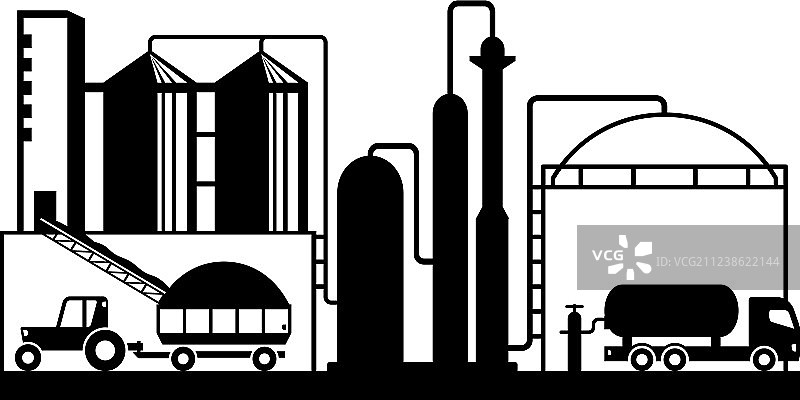 农业沼气的生产图片素材