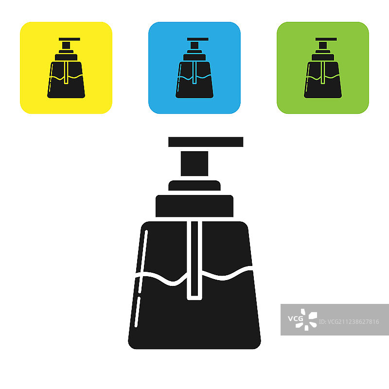 黑色须后水图标图片素材