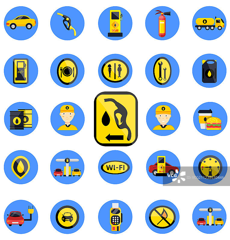 加油站服务图片素材