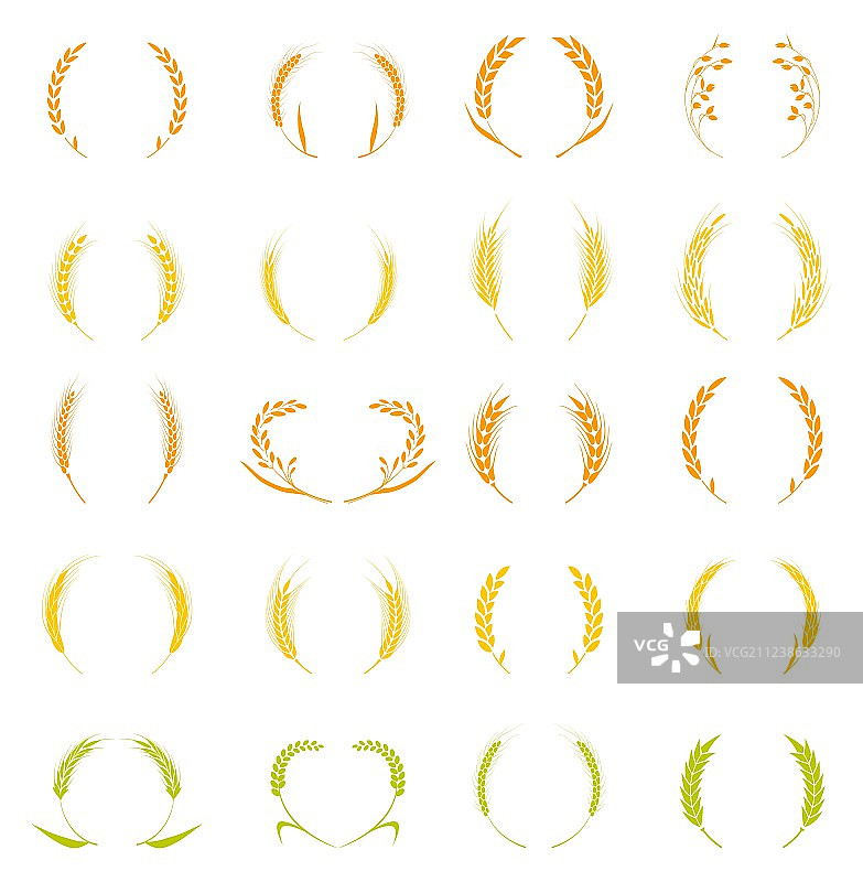 金色月桂花环 - 胜利者象征图片素材