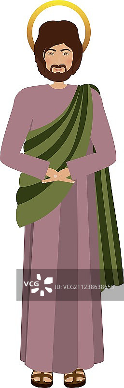 彩色圣约瑟夫人物图片素材