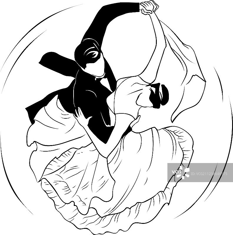 华尔兹的旋风图片素材