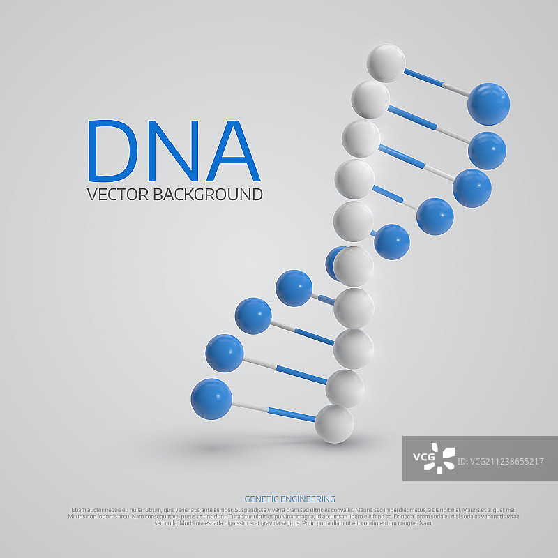3D DNA抽象彩色医疗背景图片素材