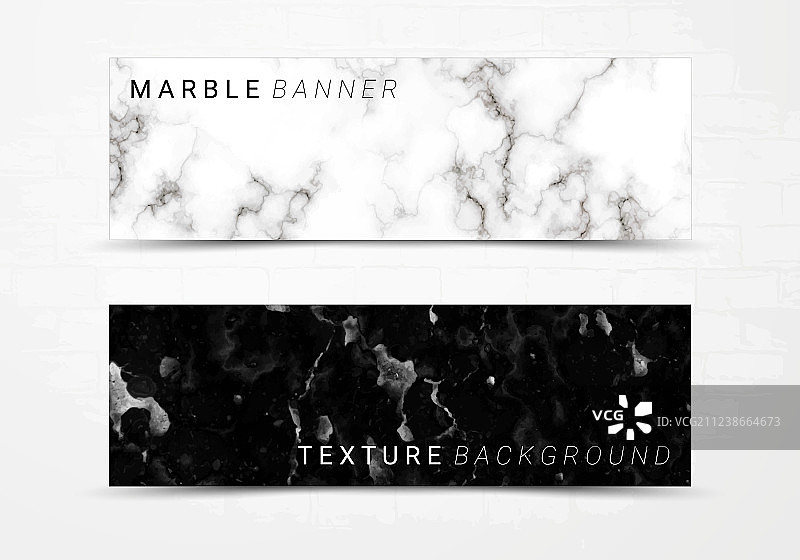 黑白大理石纹理banner图片素材