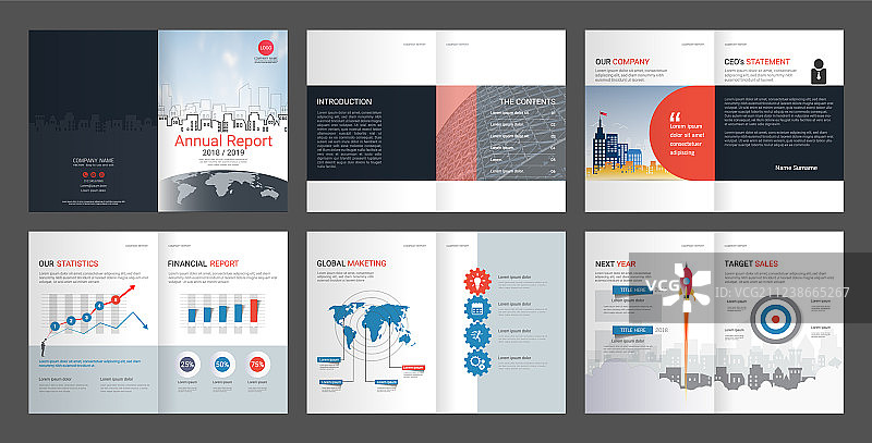 公司简介和广告年度报告图片素材